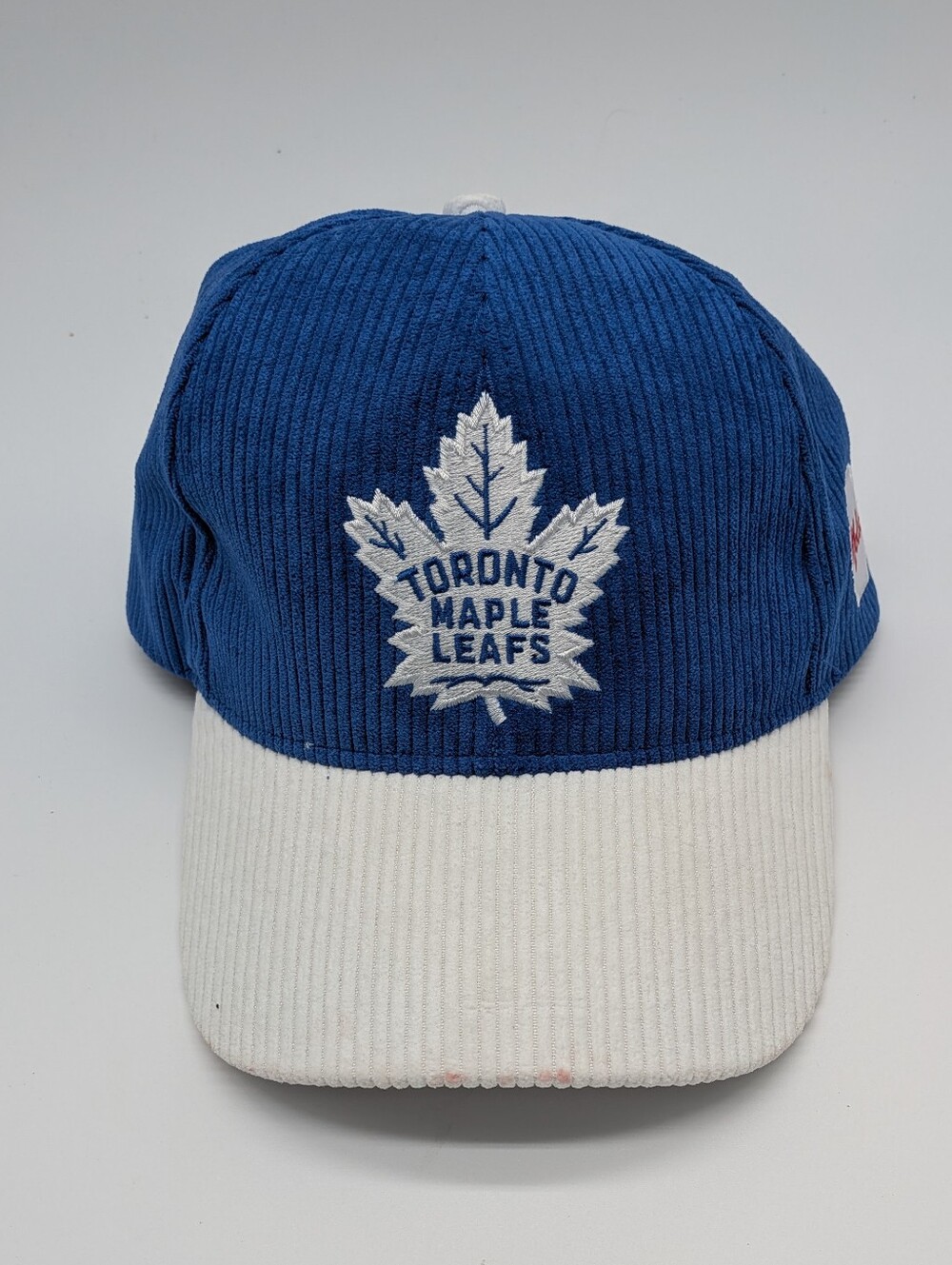Toronto Maple Leafs Blue & White Corduroy Baseball Cap